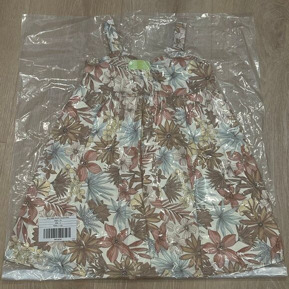 Janie and Jack Sun-washed Floral Sweetheart Cotton Summer Sundress, Girl’s 5 - Picture 4 of 9